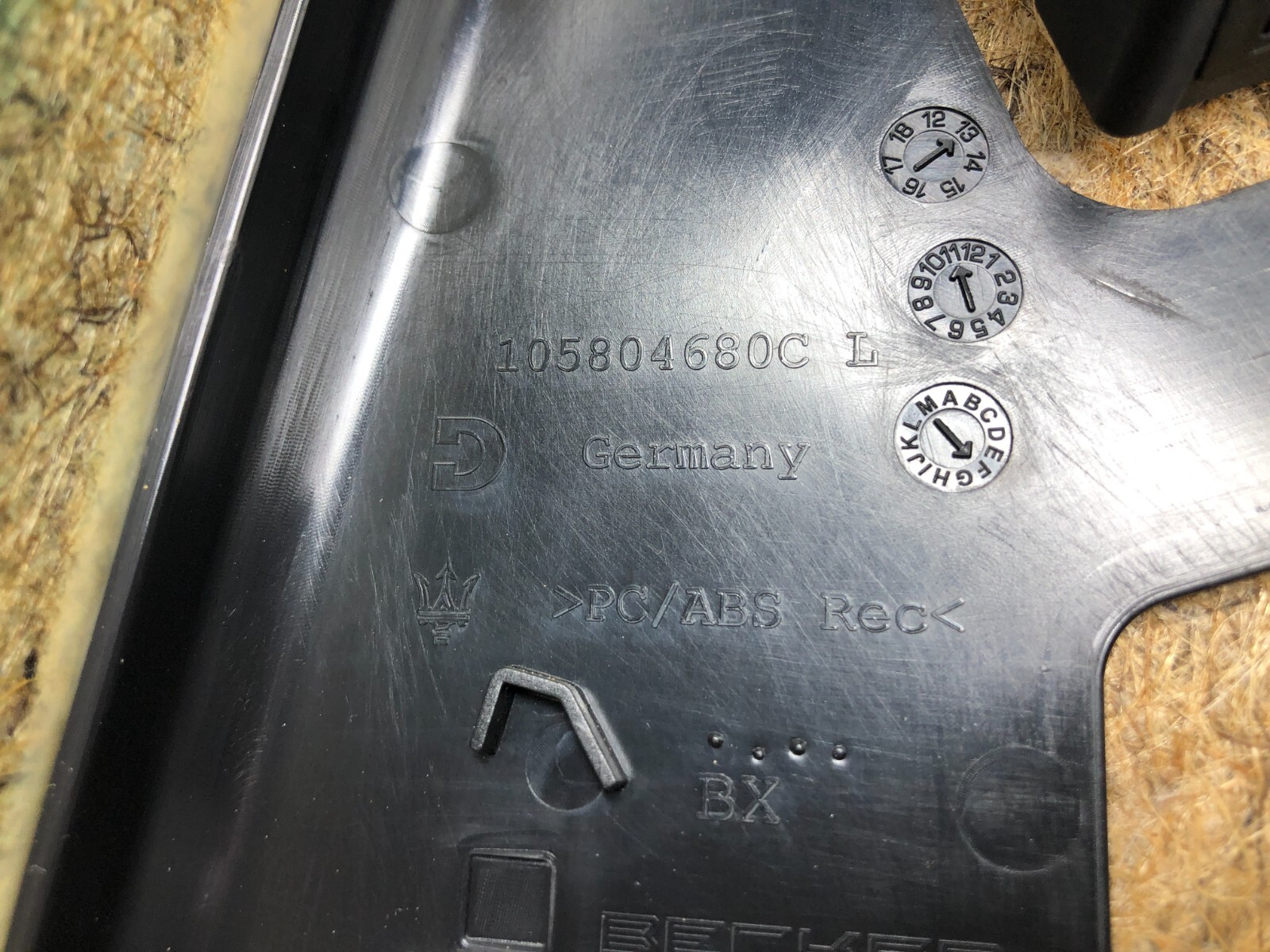 2014-2017 MASERATI GHIBLI S LEFT DRIVER REAR INTERIOR DOOR PANEL ASSEMBLY OEM.