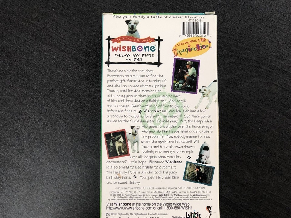 Wishbone Hercules Unleashed (VHS Tape 90s)Children’s Show Rare Green ...