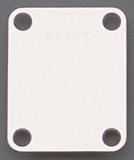 NEW - Neckplate With Random Serial Number For Guitar Or Bass, CHROME