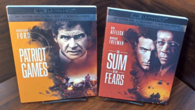 Patriot Games/Sum of all fears (4K + Blu-ray) w/Slipcover-NEW (Sealed)-Free S&H!