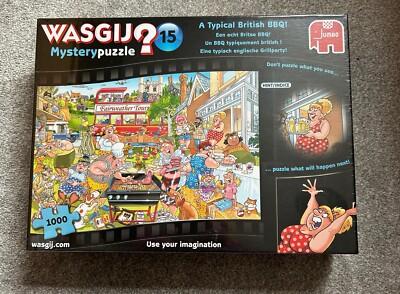 Wasgij Puzzle 15 1000 Teile A Typical British BBQ Brandneu und Versiegelt