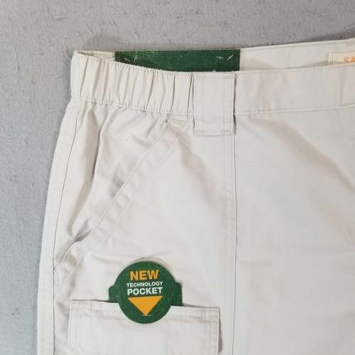 Savane cargo hiking shorts mens 42x7.5 tan off-white Comfort waist new with flaw - Picture 2 of 14