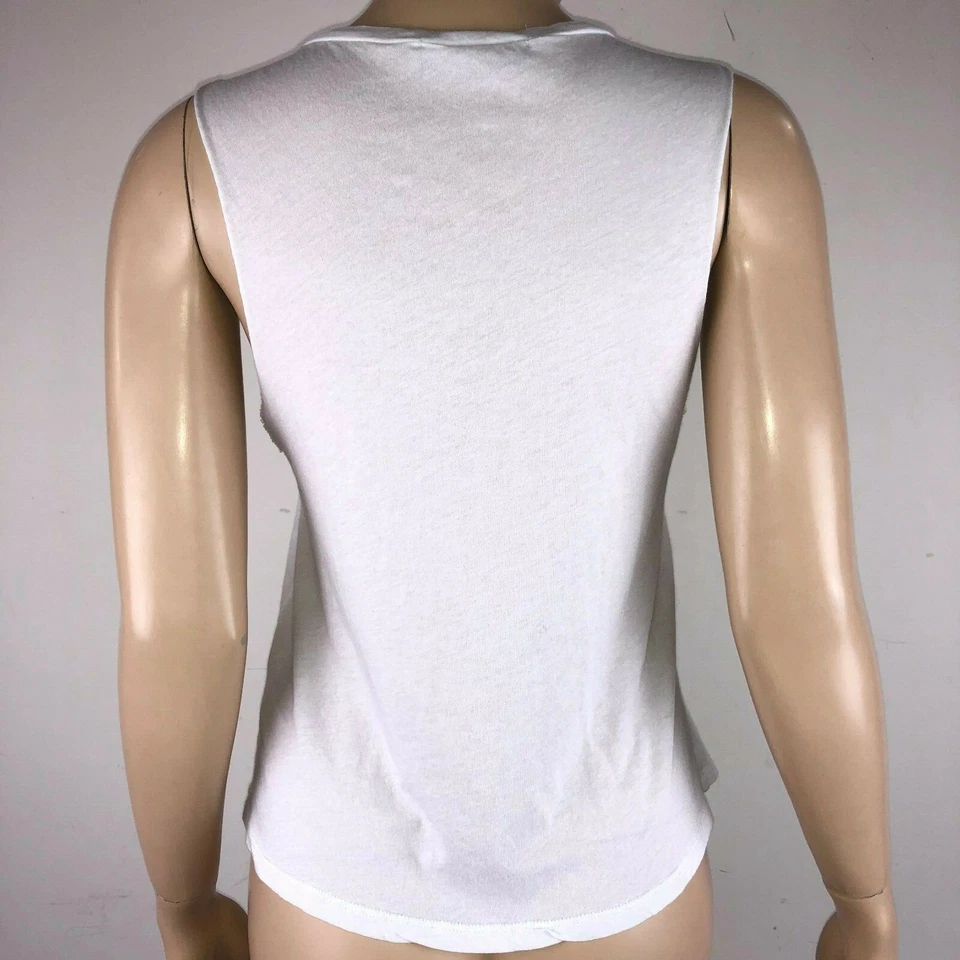 Camiseta Estrés Deprimida Pero Bien Vestida Blanca Sin Mangas Para Mujer S Foto 4 de 4