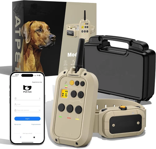 2in1 Dog Shock Collar Training w/ Remote ,1/2 Mile IPX7 Waterproof Electric