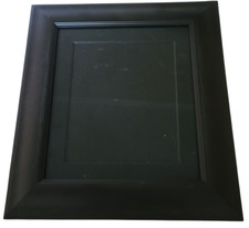 Beautiful Solid Wood Wall Mount Frame   Gently Used   VGC   NICE BLACK FINISH