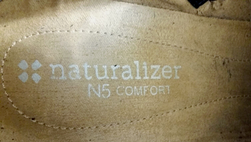 NATURALIZER Talla 7 AMPLIO Mujer Botín Cuero Negro Motociclista Western N5 Comodidad - Imagen 10 de 14