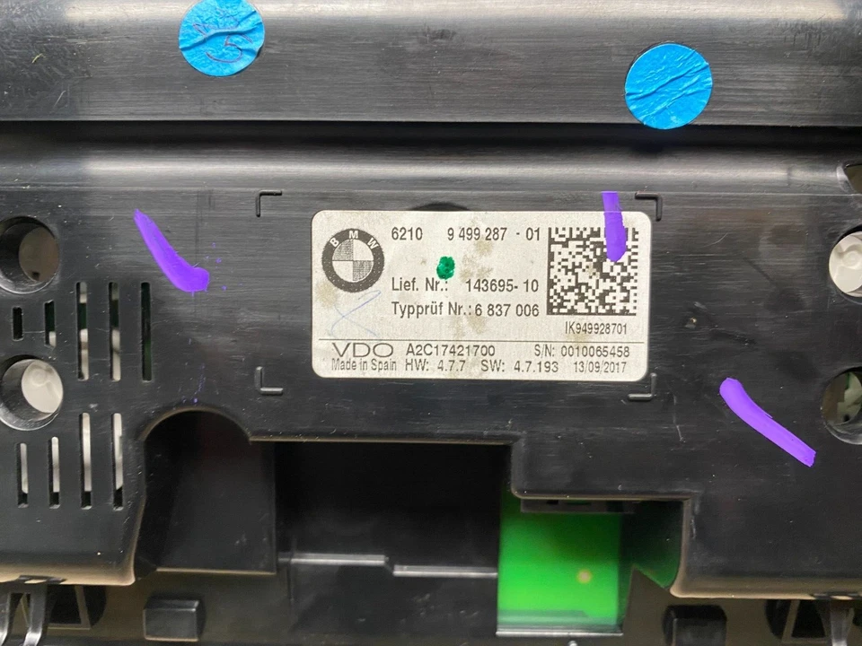 BMW X1 X2 420 320 230I F48 OEM 17-20 VELOCÍMETRO CUADRO DE INSTRUMENTOS Foto 3 de 3