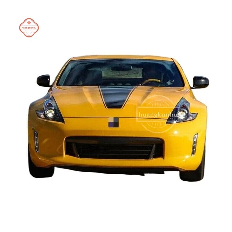 PARA Nissan 370Z Nismo Capó Carreras Rayas Gráfico Capó Coche Pegatina Calcomanía Lateral Foto 2 de 4