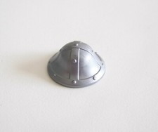 PLAYMOBIL (L8331) MOYEN-AGE - Casque de Soldat Gris Clair