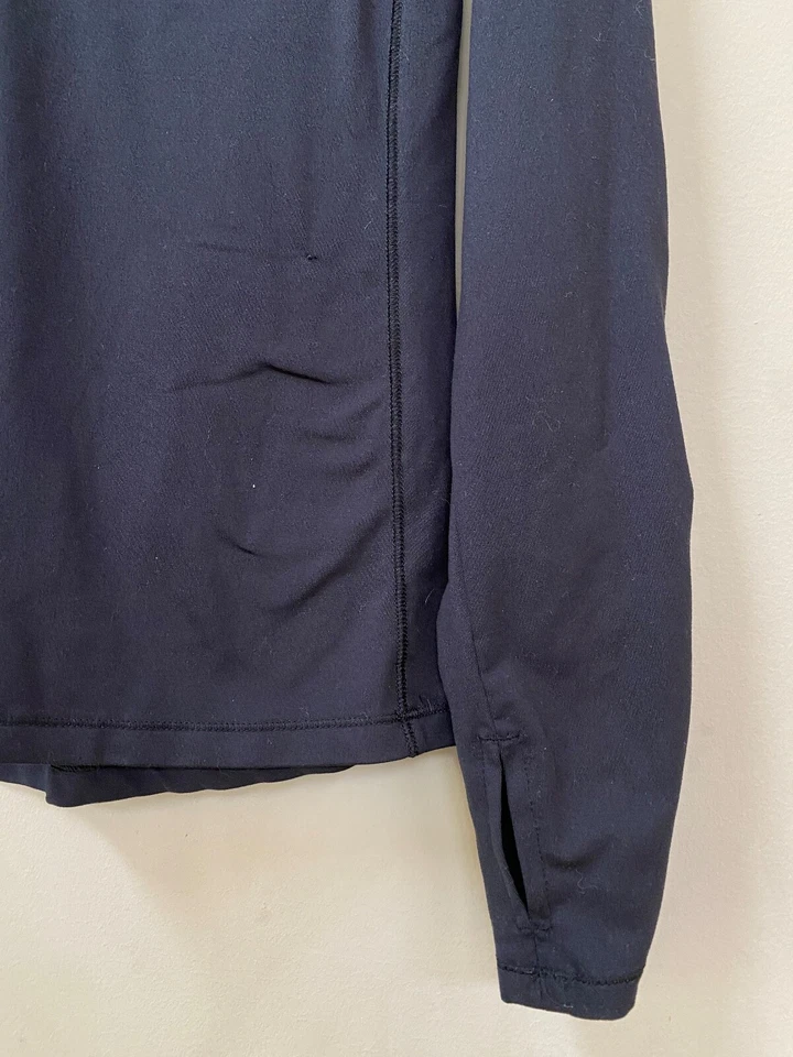 Camisa deportiva C9 by Champion para mujer S 1/4 cremallera negra dúo seca manga larga Foto 2 de 4