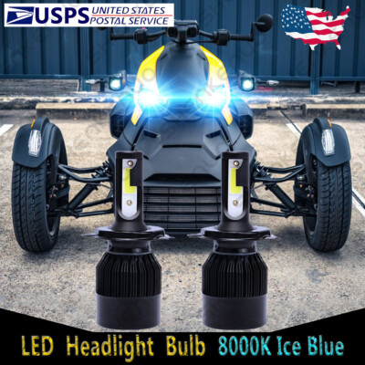 For Can-Am Ryker /Ryker Rally Edition 2X 8000K LED Headlight Headlamp C9L