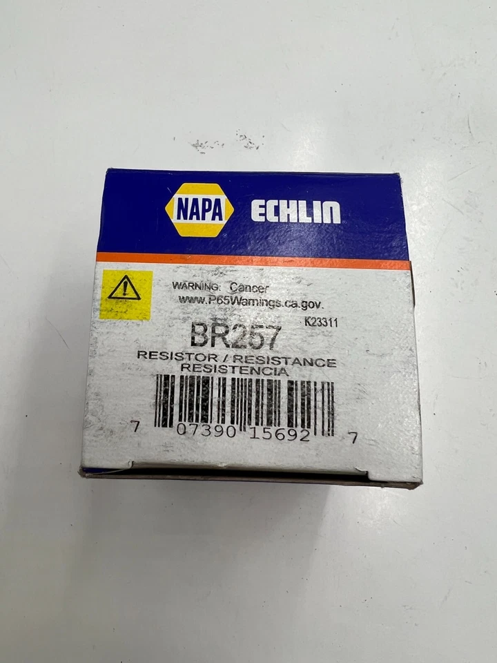NAPA Echlin HVAC 吹风机电机电阻 BR257 适用于 1997 - 2007 吉普 Wran 4.0L-L6 — 第 2/4 张图片