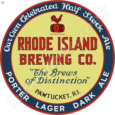 Rhode Island Brewing Co. 11.75'' Round Metal Sign