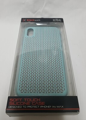 iPhone Xs Max Soft Touch Silicone Case New Green by Black Web
