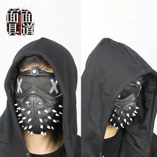 Watch Dogs 2 Wrench Mask Cosplay Eyepatch Face Muffle A Unisex Halloween Props - Picture 1 of 23