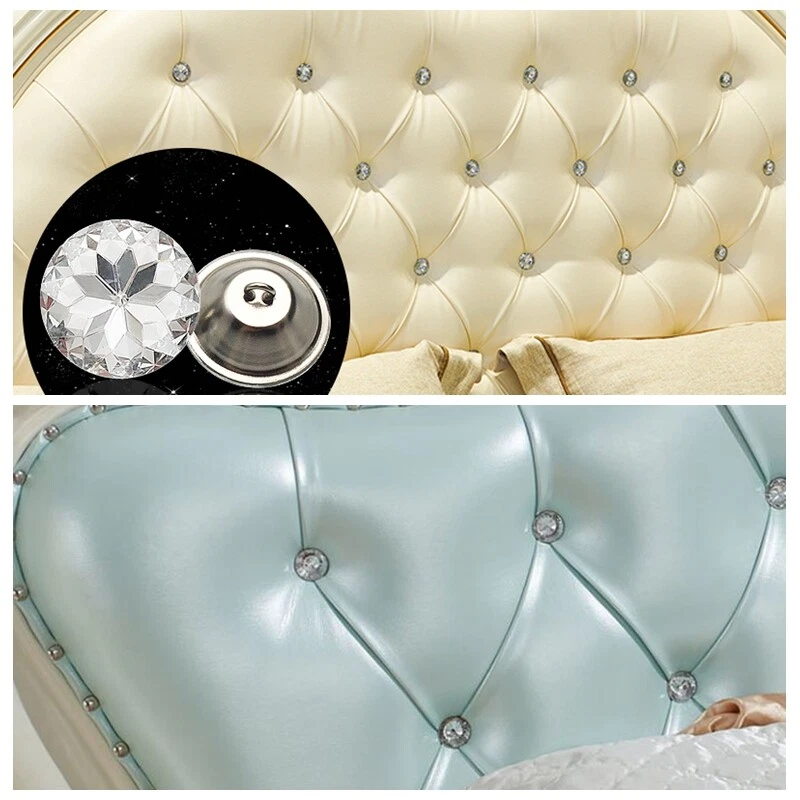 10 X Rhinestone Glass Upholstery Buttons Sewing Sofa Bed Headboard DIY Decor - Image 3 of 4