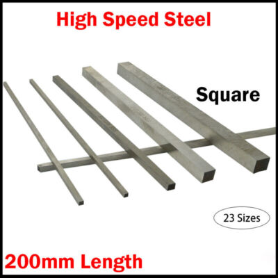 HSS Tool Bit Square Lathe Turning Grinder Cutter Mill Blank 8mmx8mmx200mm 1Pcs