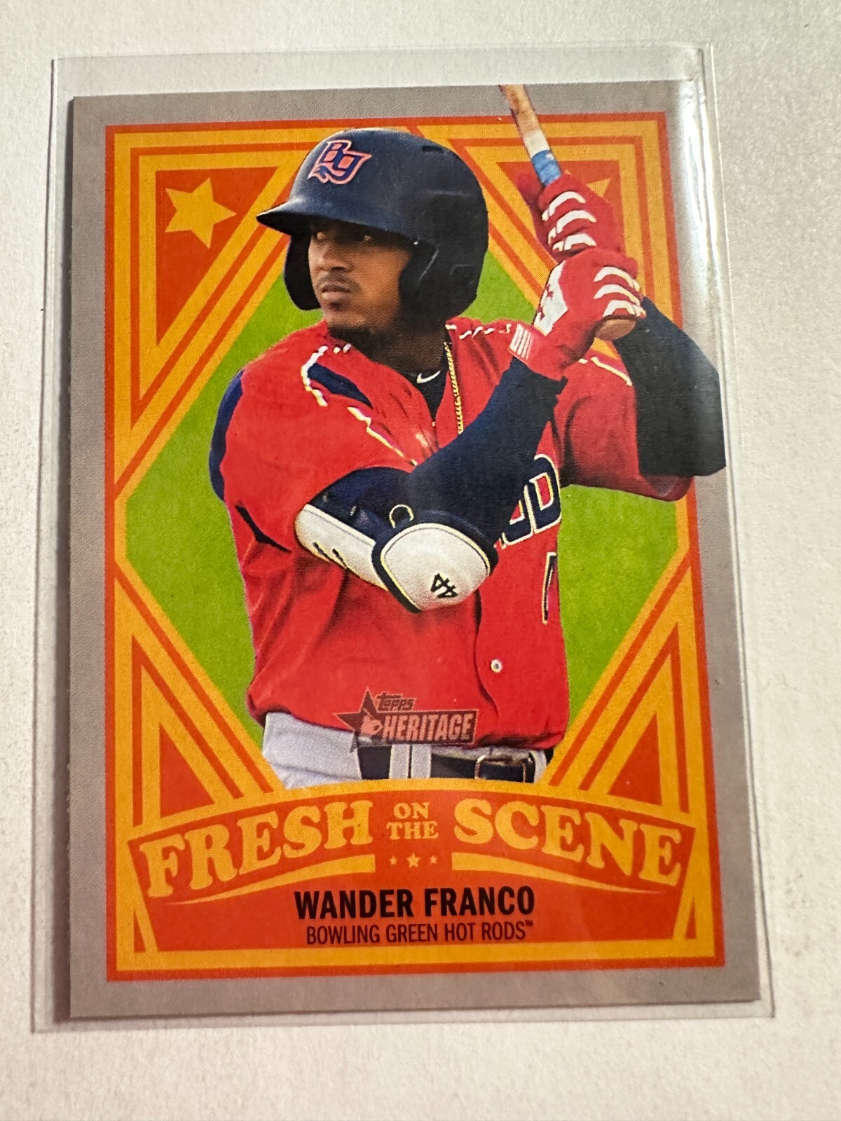 K76,293 - 2019 Topps Heritage Minors Fresh On The Scene #FOS1 Wander Franco