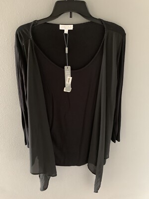 Women s NWT Blacks Joseph A Cardigan 2 Fer Size Large