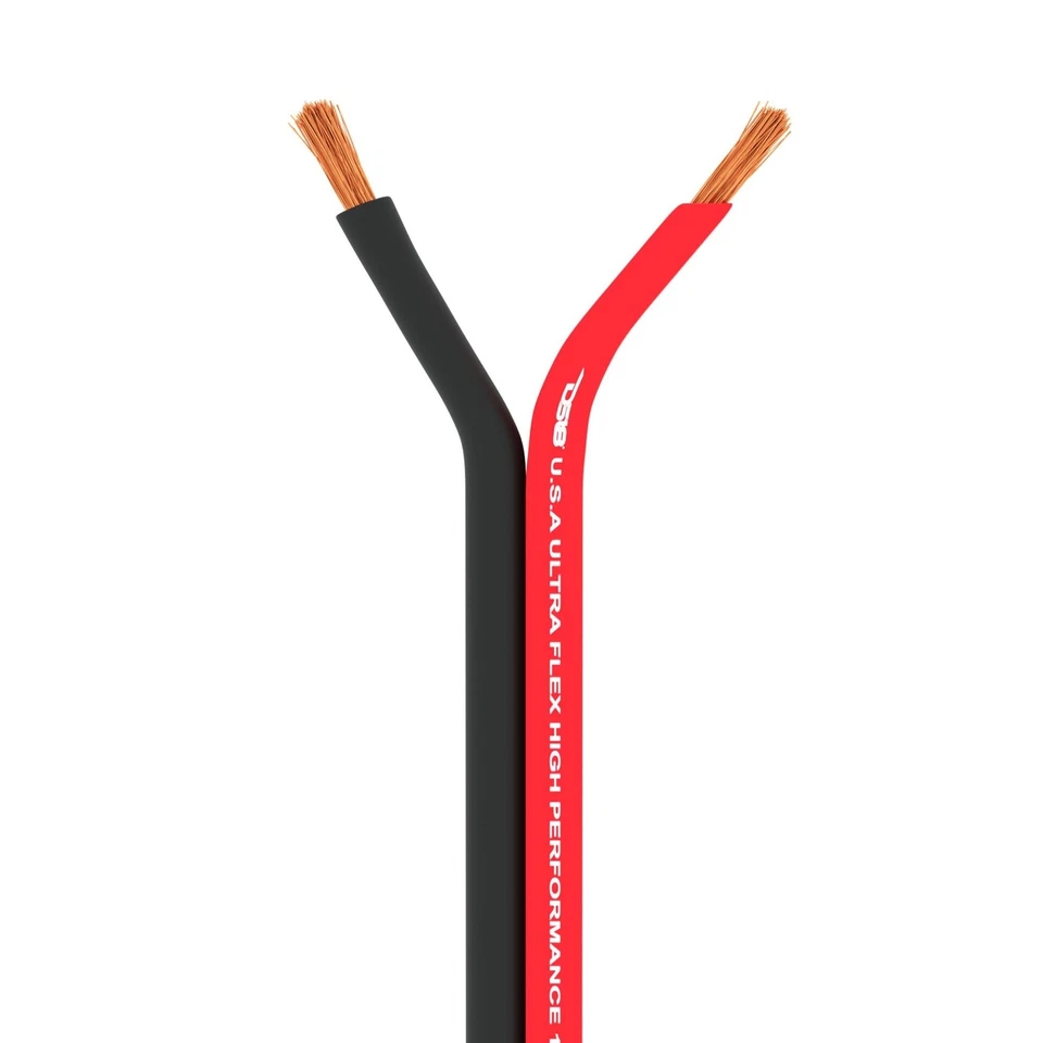 Cable de altavoz DS18 SW-18GA-100RB 18-GA Ultra Flex CCA cable de altavoz 100 pies Foto 3 de 4