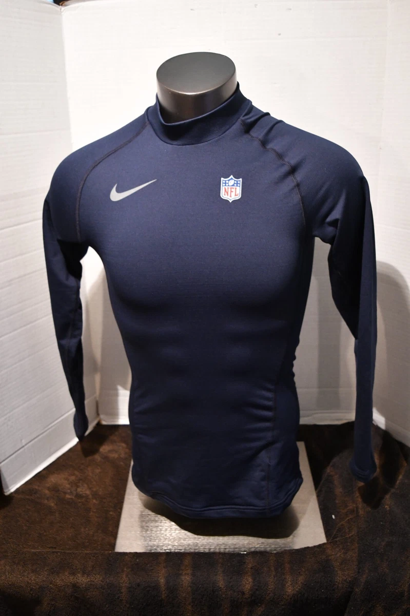 Nike Long Sleeve NFL Navy Compression Shirt XS-XXLT Men's Sizes new in  Package