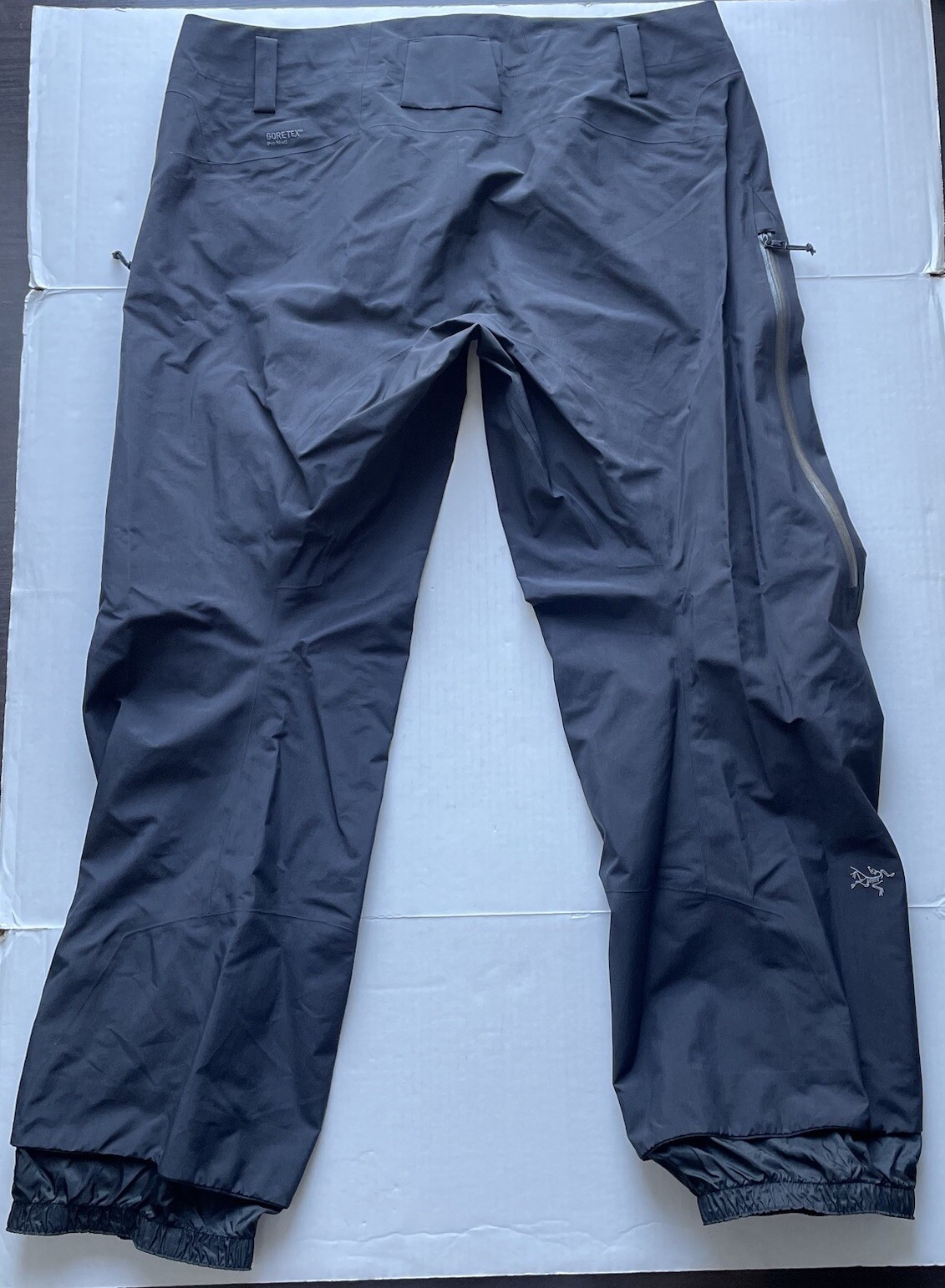 Arc'teryx Uomo Taglia 2XL GoreTex Pantaloni Pantaloni da Sci Neve Nero Leggero Nylon Shell