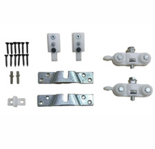 KIT CARRELLI PER PORTE SCORREVOLI SCRIGNO UNIVERSALE PORTATA KG 80