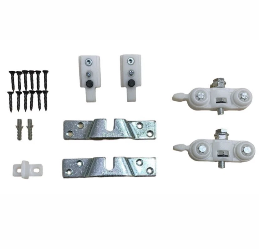 KIT CARRELLI PER PORTE SCORREVOLI SCRIGNO UNIVERSALE PORTATA KG 80 - Imagen 1 de 4