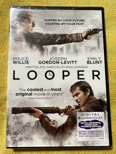 Looper DVD MOVIE Bruce Willis Joseph Gordon Levitt Emily Blunt Futuristic New - Picture 2 of 6