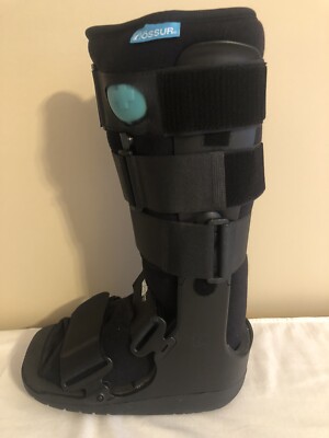 Ankle Foot Brace Medical Walking Boot Form Fit Adjustable With Compression Small
