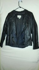 La Vogue Leather Jacket Black Women's Size S
