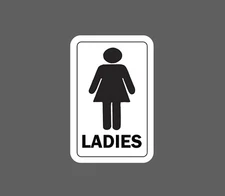 Ladies Sticker Sign Women Waterproof NEW