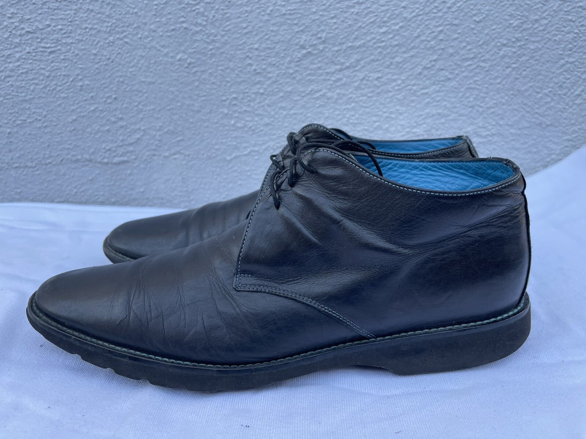 Michael Toschi SL‎ Collection Lace Up Ankle Boots Men\'s 13 Black Leather Italy michael toschi products for sale | eBay main image 4