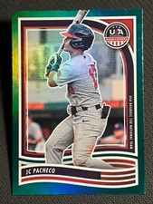 2024 Panini USA Stars & Stripes GREEN FOIL REFRACTOR J.C. Pacheco, item 1