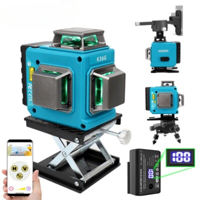 Green Laser Level Self leveling Li-ion Battery лазерный уровень Remote Control 