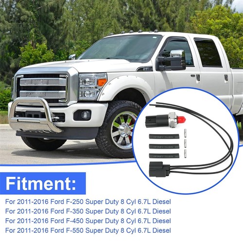 Fuel Pressure Sensor w/ Repair Pigtail For Ford Super Duty 6.7L Diesel 2011-2016 - Picture 4 of 5