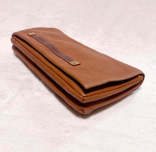 GIVENCHY LIFE Leather Clutch Bag Second Bag Used Japan Collectible Vintage Desig