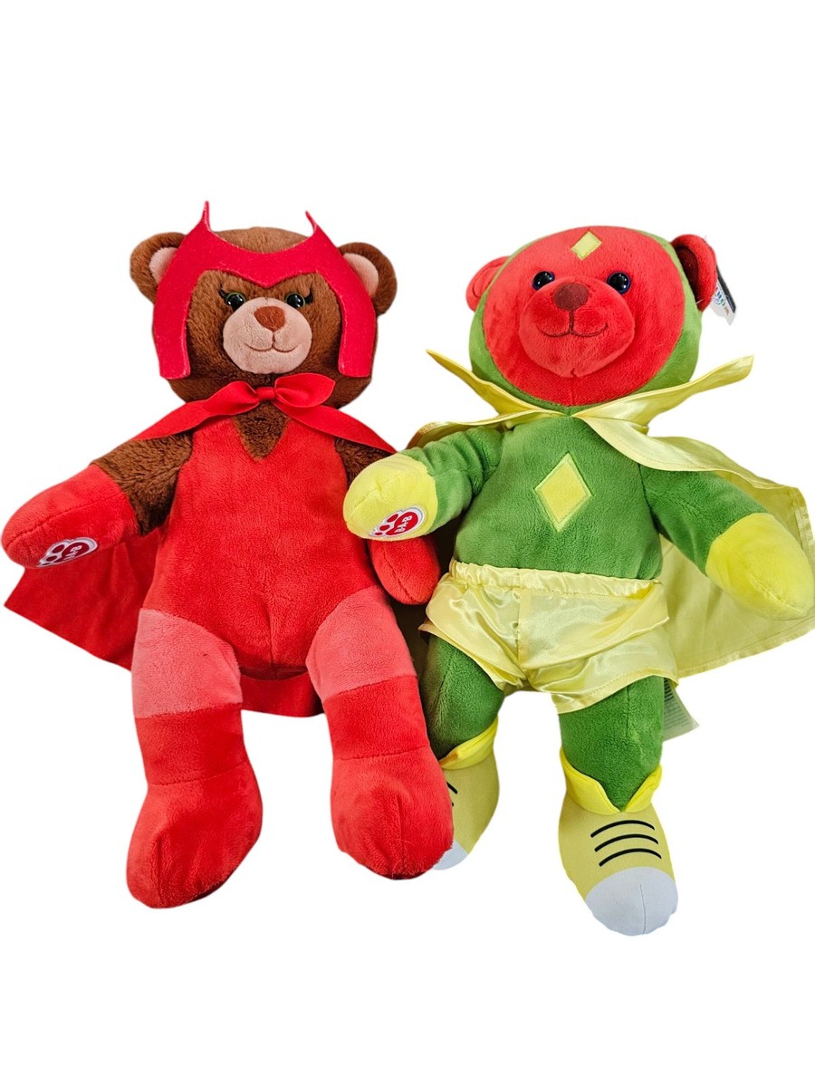【picone×marvel】Teddybearワンピース 【マルベル】 Build a Bear Scarlet Witch Vision Bears WANDAVISION Marvel | eBay
