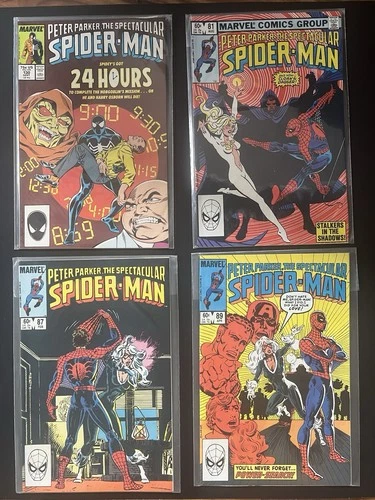 Vintage Marvel Peter Parker Spectacular Spider-Man Lot (4)