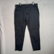 Levis XX Mens Size 32 Chino Standard Taper Pants Black Cotton Blend