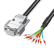 3.3 Ft DB9 Female To Bare Wire Cable RS232 Serial Adapter 9 Pin Terminal Tool
