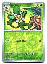 Simisage 005/086 Black Bolt Reverse Holo Pokemon Card NM