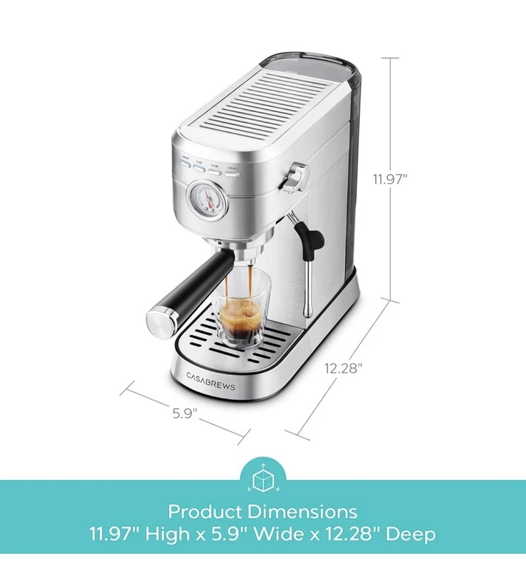 Casa Brews My Coffee 20-Bar Espresso Machine
