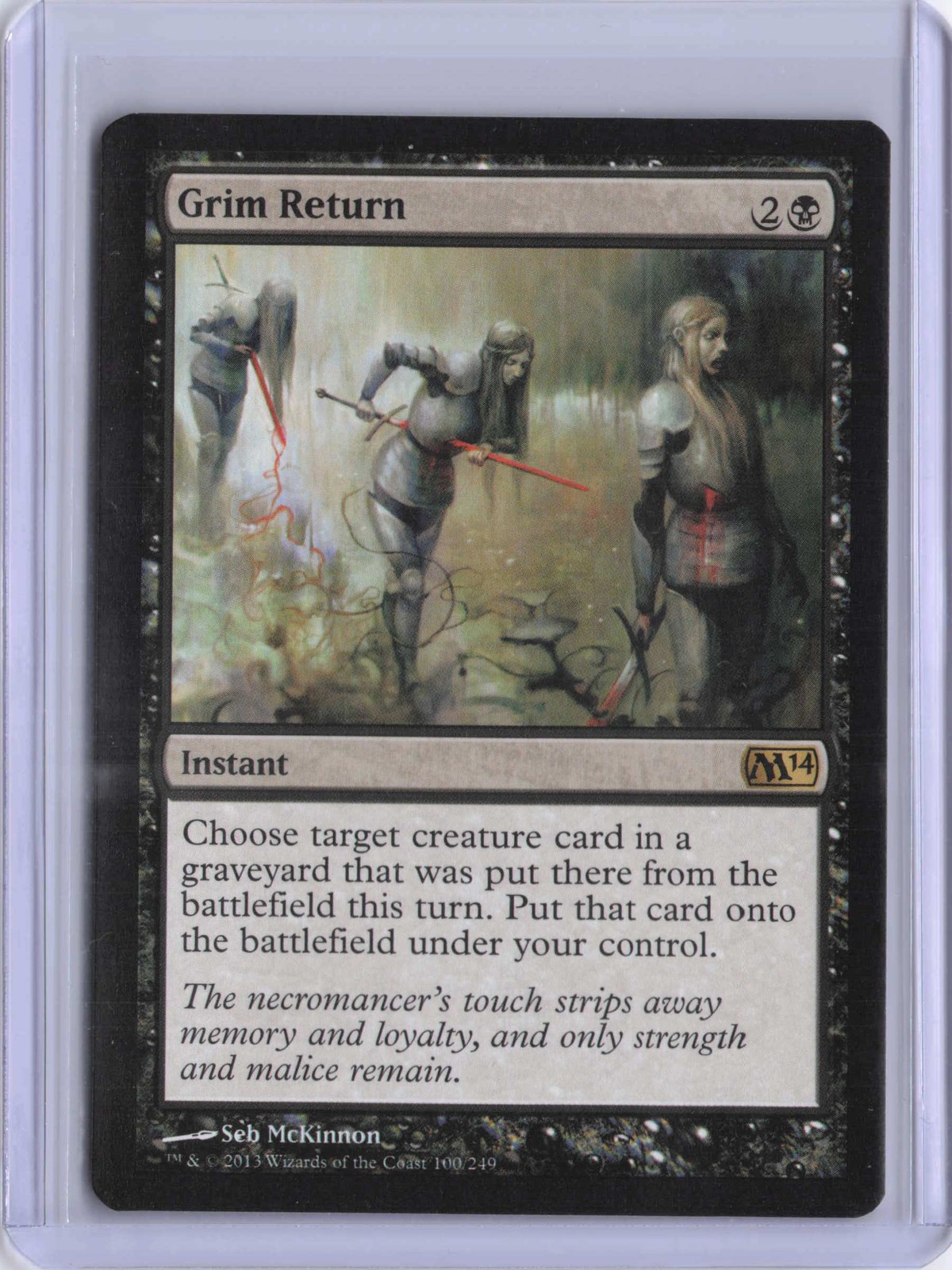Magic 2014 (M14) #100 Grim Return