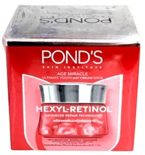 Pond's Ultimate Youth Day Cream Hexyl-Retinol SPF18 45 g Dark Spot Wrinkle Aging