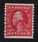 CKStamps: US Stamps Collection Scott#444 2c Washington Used Crease 24 3/4mm