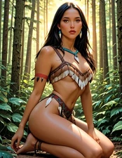 "Pocahontas 2" 8.5x11 Fine Art Print Limited to Only 20 Hand-Numbered Copies
