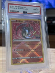Pokémon TCG Pokémon GO Radiant Charizard 011/078 Holo PSA 10 EN 2022
