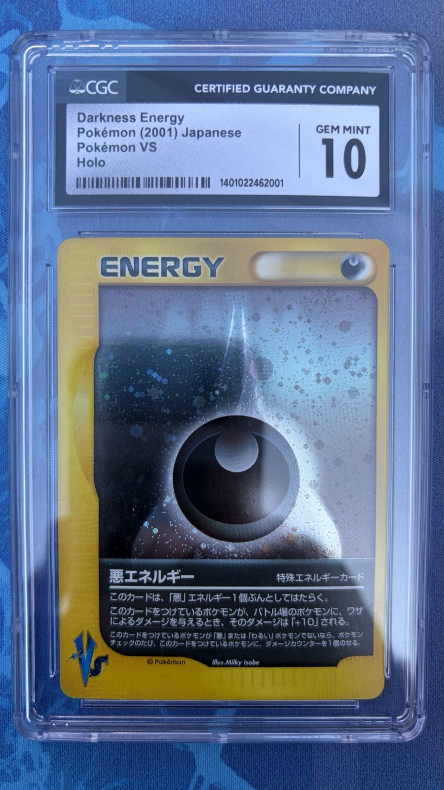 Pokemon 2001 Darkness Energy VS Japanese CGC 10 Gem Mint