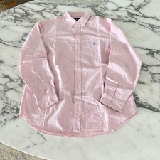 Polo Ralph Lauren Cotton Pink Striped long sleeve shirt, 16 1/2 34/35 